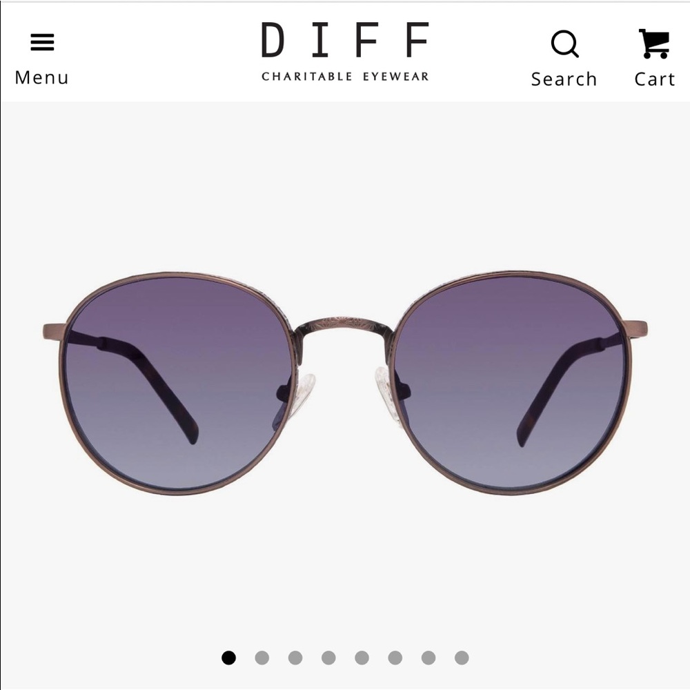 DIFF sunglasses: Brooks Grey/Blue Gradient